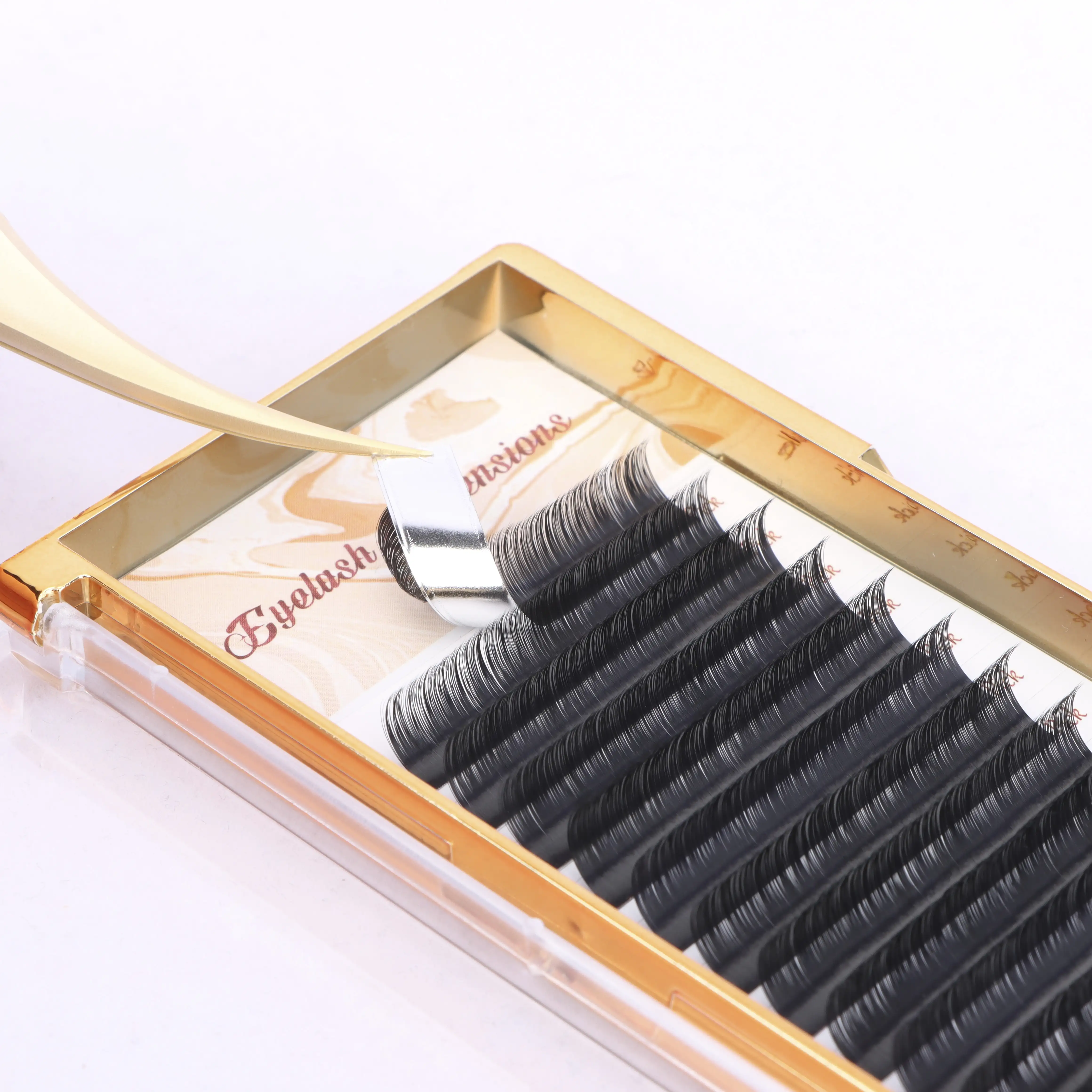 Ресницы для наращивания макияж Индивидуальные ресницы 12 рядов натуральные