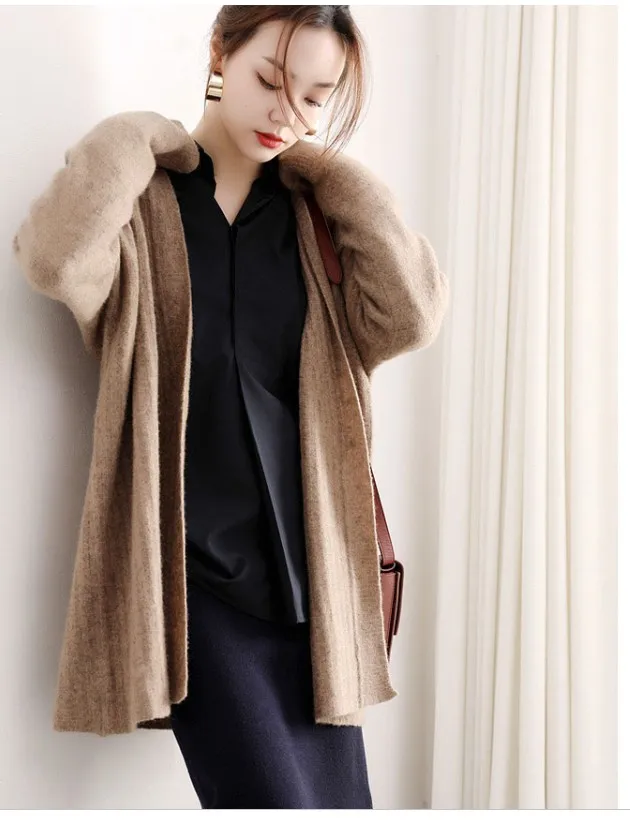 

Houthion Chiffon Shirt Women's Blouses Long Sleeve Fashion Top Shirt Korean Solid Casual Blouse Breasted Loose Tops Office Lady