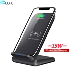 DCAE 15 Вт Qi Беспроводное зарядное устройство для iPhone 13 12 11 Pro X MAX XR 8 Samsung S21 S20 S10 Note 20 10 подставка для быстрой зарядки телефона