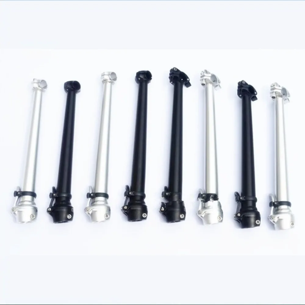

Folding Bike Stem Double Nail 25.4MM 28.6MM 412 Bicycle Head Tube Quick Release 21.5CM 29CM 33CM 37CM 40CM Fixed Handlepost Post