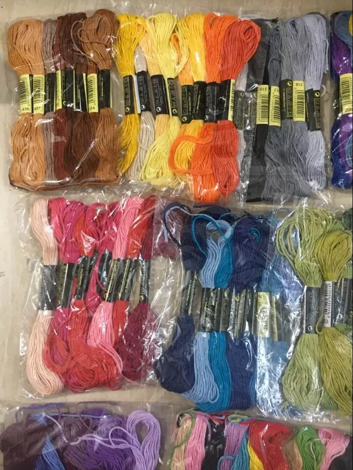 30 шт. разноцветные цвета dmc вышивка нить для вышивки крестиком хлопковая