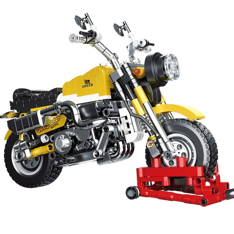 

Мотоцикл электрический багги мотоцикл суперкар скоростной гоночный автомобиль Спорт строительные блоки кубики наборы Moc модель