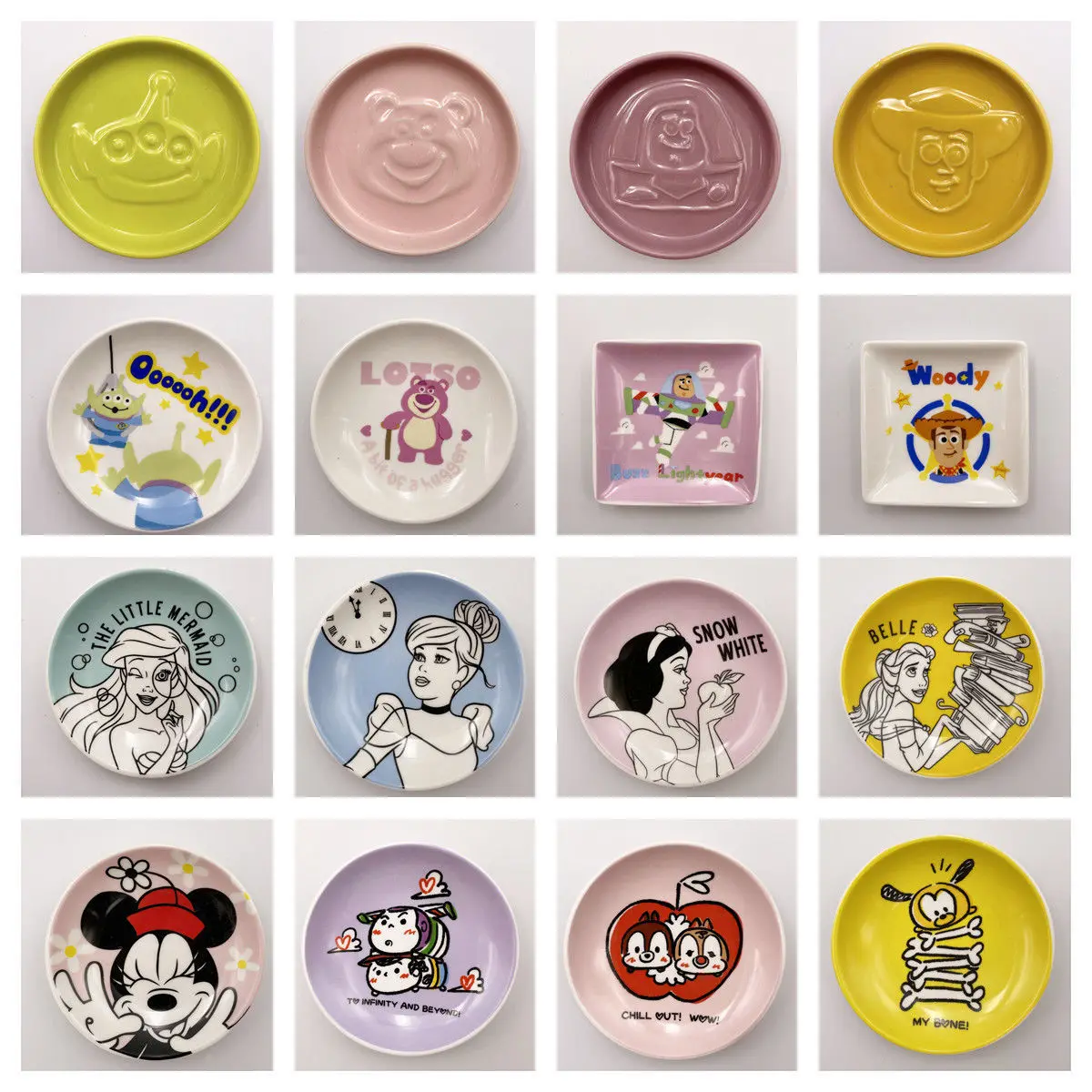 

Disney Cartoon Toy Story Vinegar Dish Cute Ceramic Small Dish Strawberry Bear Hudi Buzz Lightyear Soy Sauce Dish