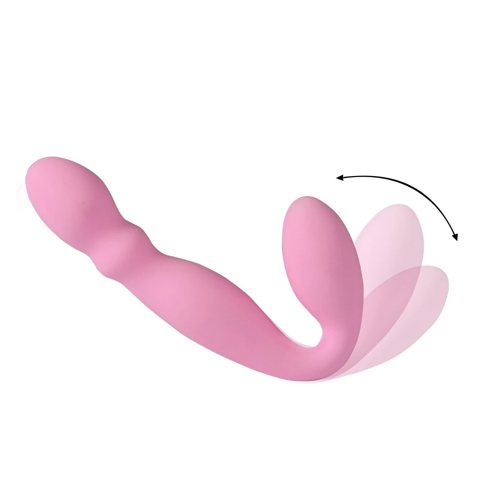 Эротический вибратор Женский силиконовый двойного направления для лесбиянок