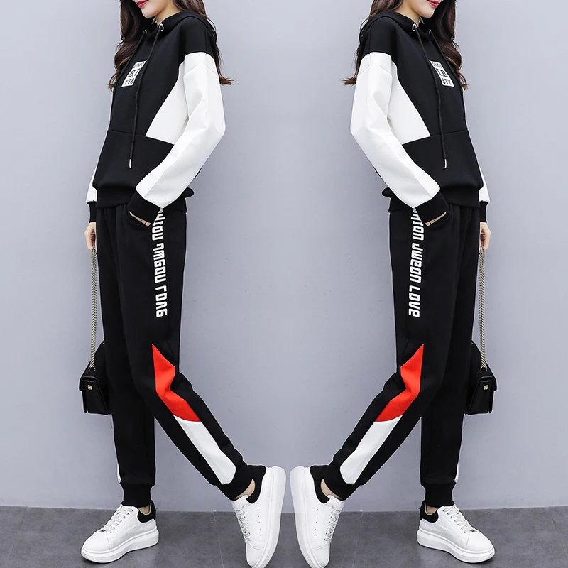 Женские толстовки одежда 2020 весенний спортивный костюм женский комплект 2 шт. топ