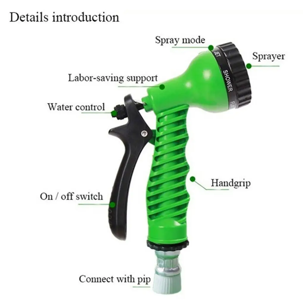 

1pc Expandable Garden Flexible Lightweight Watering Hoses 7-in-1 Garden hose magic water hose Garden Pipe Water Hose