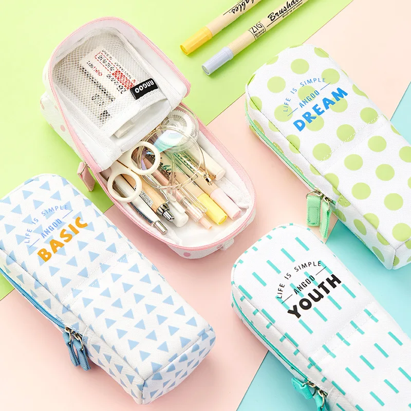 Stationery Large-Capacity Multi-Function Creative Pencil Case Mobile Phone Holder Pen Bag Cute Pencilcase School Gift | Канцтовары для