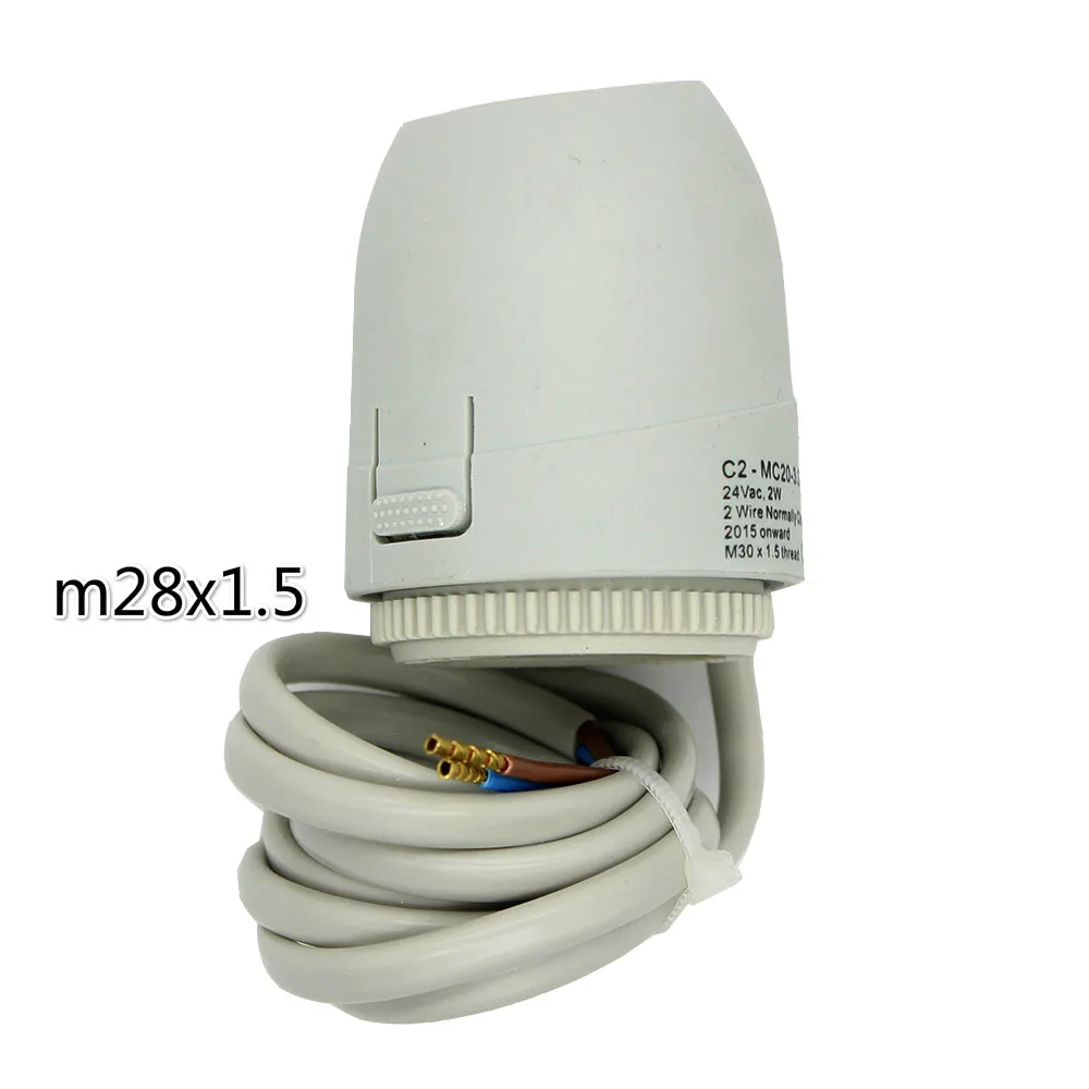 Нормально открытый нормально закрытый электрический тепловой привод для