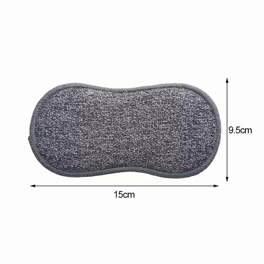 

Household Magic Sponge Kitchen Cleaning Brush Microfiber Scrub Sponges Bathroom For Dishwashing Accessories Y4C4