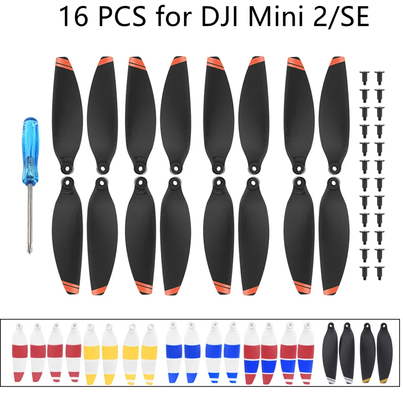 Lâmina de hélice para drone dji mini 2/se, 4 pares, 4726 adereços, lâmina de substituição leve, asas, ventiladores, peças sobressalentes para mini 2/se, acessório