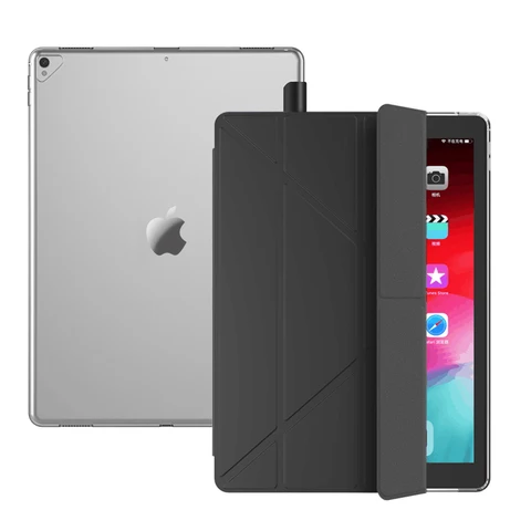 Умный силиконовый чехол для iPad Pro 12 9, чехол из искусственной кожи 2015 2017 дюйма для iPad Pro 12 9, чехол 2-го поколения 2017
