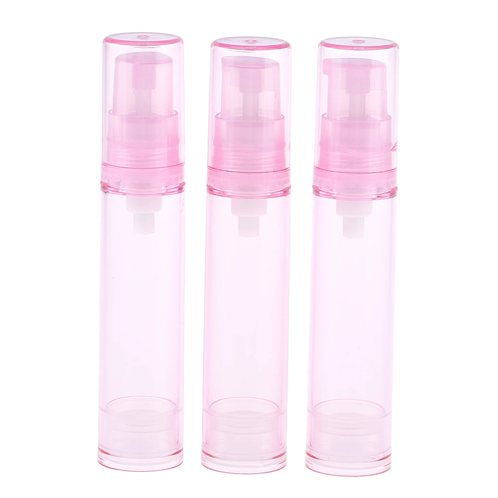 

3Pcs Empty Airless Vacuum Pump Bottles Travel Cosmetic Container 10ml