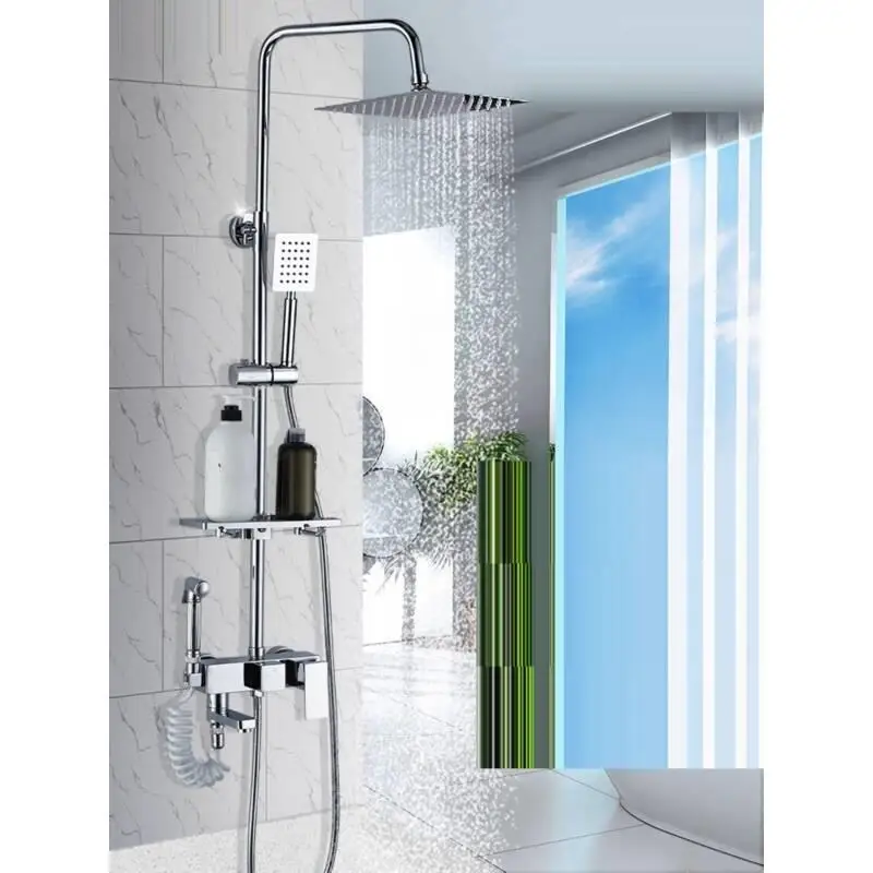 Lavabo Painel Regadera Electrica Piscina Conjunto Ducha Doucheset Prysznic Do Banheiro Eletrico Chuveiro Душевая система для