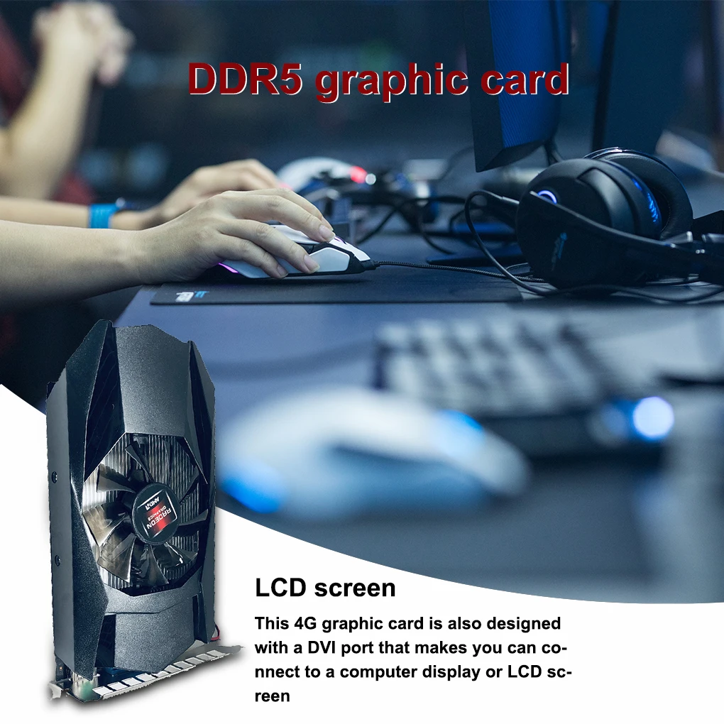 

Cooling Game HD7670 4GB DDR5 128Bit Graphics Card for Desktop PC Gaming GDeals Games Accessories