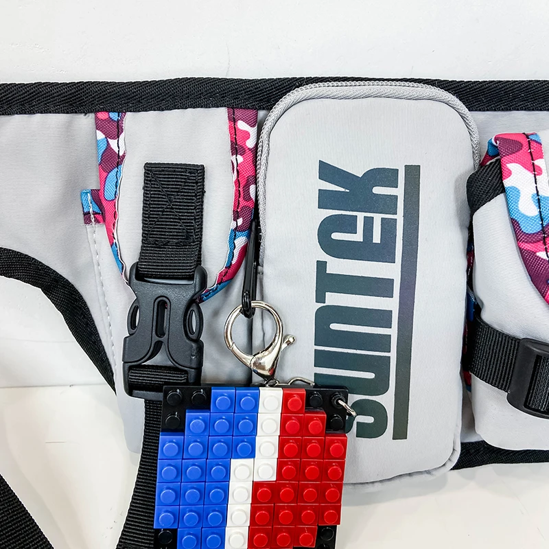 

Fashion Waist Bags For Men Reflective Letter Casual Nylon Chest Packs Camouflage Floral Side Unisex Black Outdoor Rucksack Blosa