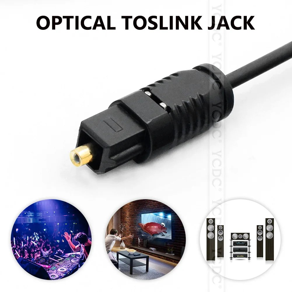 1/1.5/2/3/5/10 м Цифровой оптический аудио кабель Toslink SPDIF MD DVD позолоченный шнур для VCR