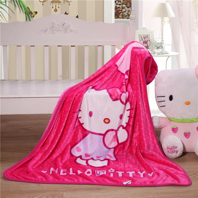 06 Одеяло с рисунком «hello kitty»; Фланелевое детское одеяло с Микки Маусом; однослойное детское одеяло из кораллового флиса; детское одеяло - Цвет: 06