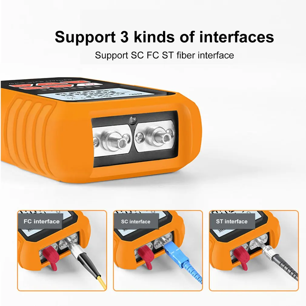 3 в 1 Визуальный дефектоскоп сетевой тестер волоконно-оптического кабеля 5 км