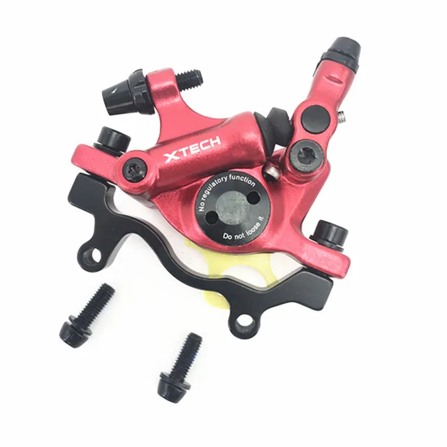 Red rear No Disc Абсолютно зум-HB-100, масляный дисковый тормоз для горного велосипеда/линия для дорожного велосипеда, масляный тормоз, Складной автомобильный тормозной зажим BB7, универсальный brake1 - Color: Red rear No Disc