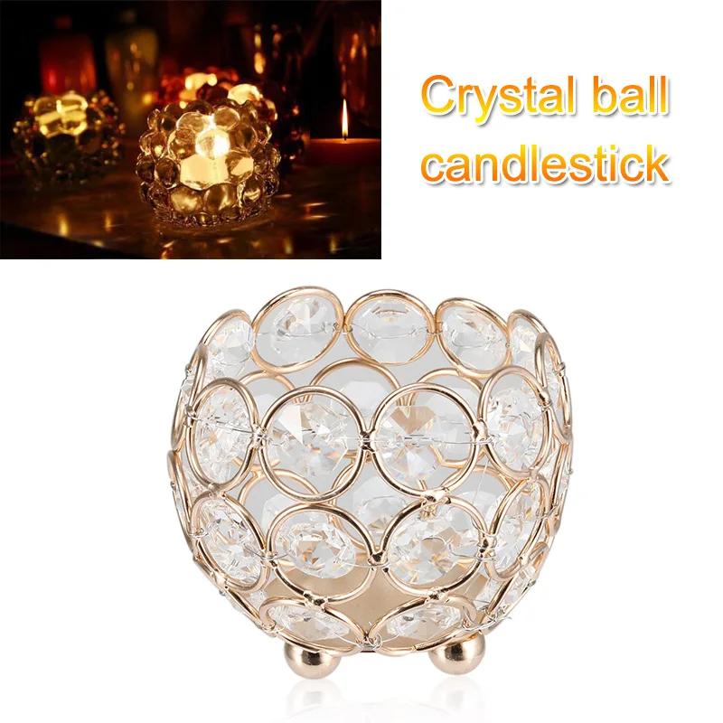 8 см подсвечник хрустальный шар для дома вечерние свадебные украшения канделябр