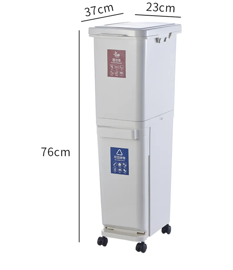 

Sticker Bathroom Kitchen Trash Can Bag Dispenser Basket Recycling Dust Bin Trash Can Garbage Bag Basureros Can Storage BW50LJ