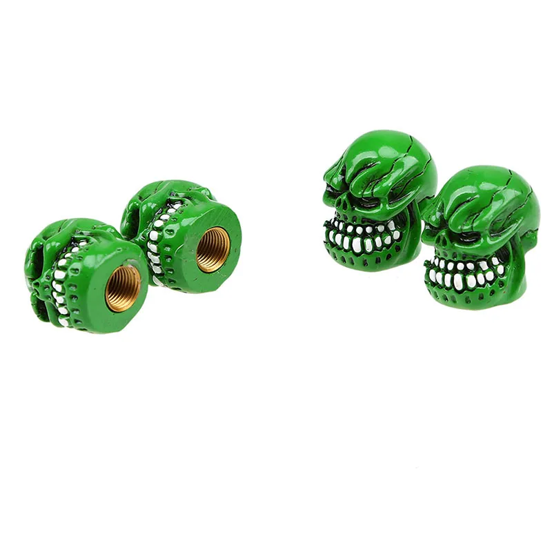 Автомобильные колпачки для колес posbay универсальные клапанов с черепами