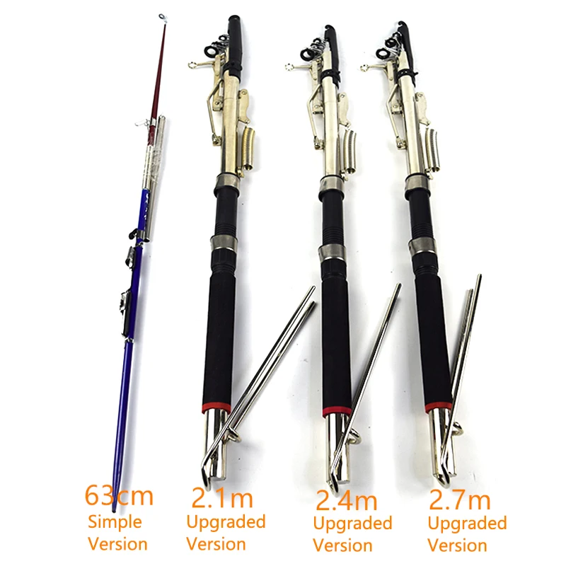 Автоматическая Удочка удочка для приманки 63 см 2 1 м 4 7 телескопический спиннинг