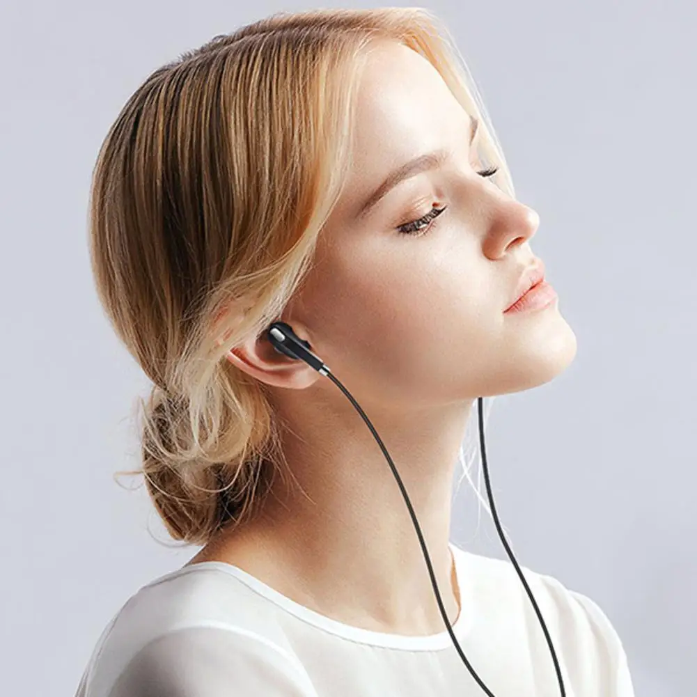 

Earphone In-Ear Wired Earphone Dual Dynamic Coil 4-Speaker Microphone Wire-Control Heavy Headphone Earbuds MIC Bass Stereo E8C2