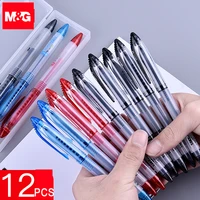 mg 12pcslot 0 38mm gel pen blackbluered ink refill gel pen school office supplies pens