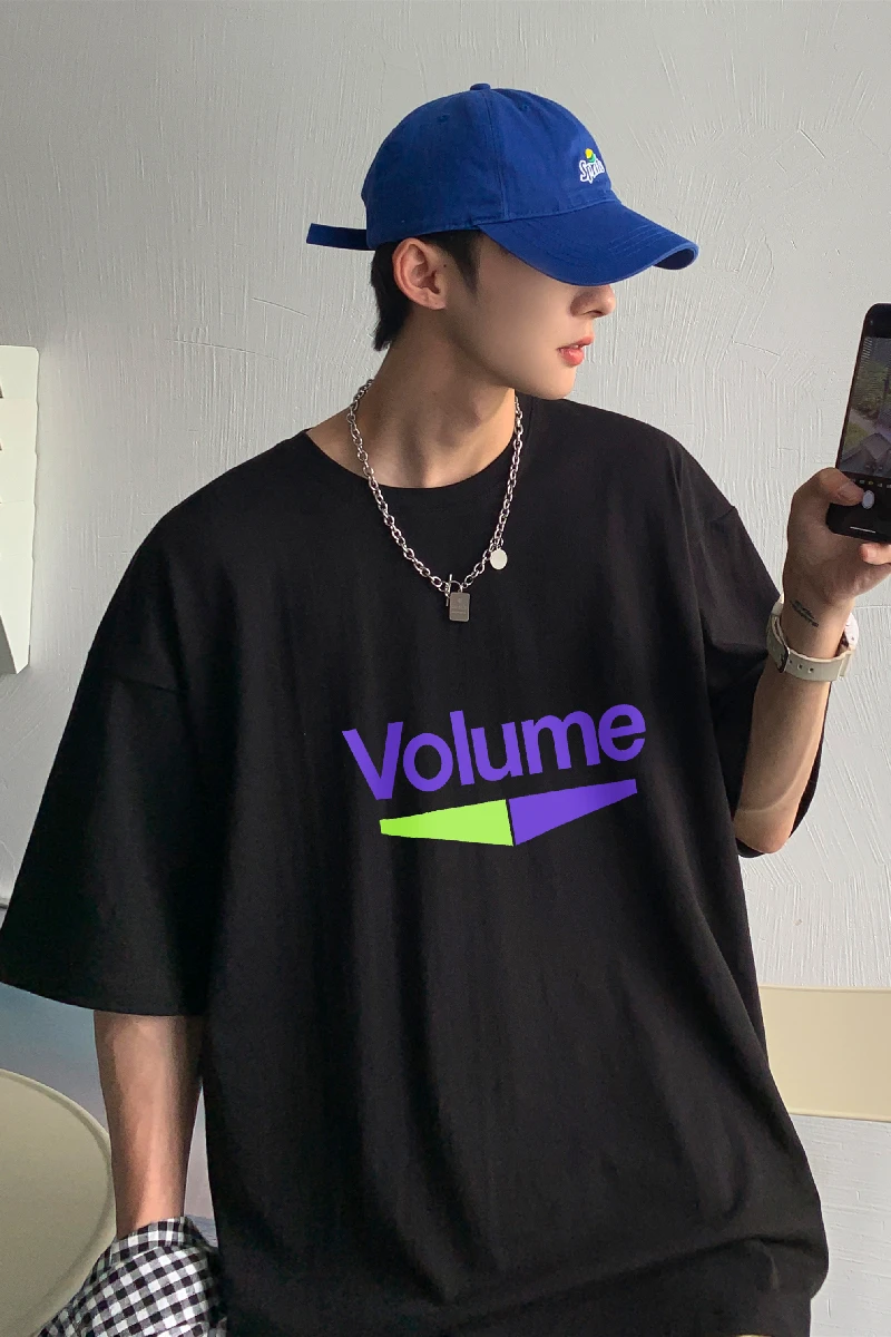 

Short Sleeve T-shirt Men's Summer Fashion Brand Lettered Casual Half Sleeve Ins Pu Shuai Internet Celebrity T-shirt