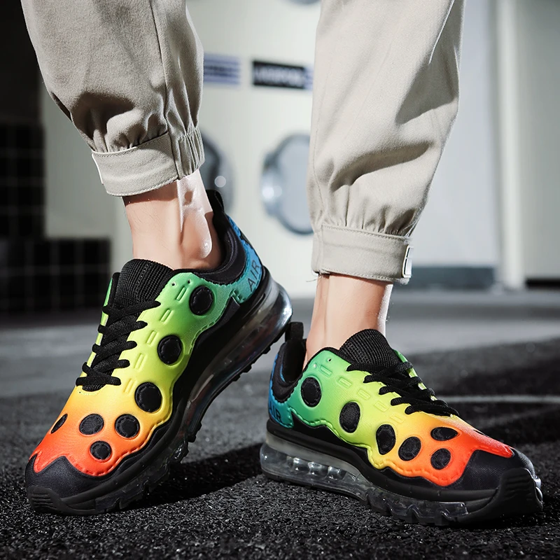 

OBSTESTEP men's air cushion running shoes full palm cushion breathable sports shoes walking track and field men's sports shoes