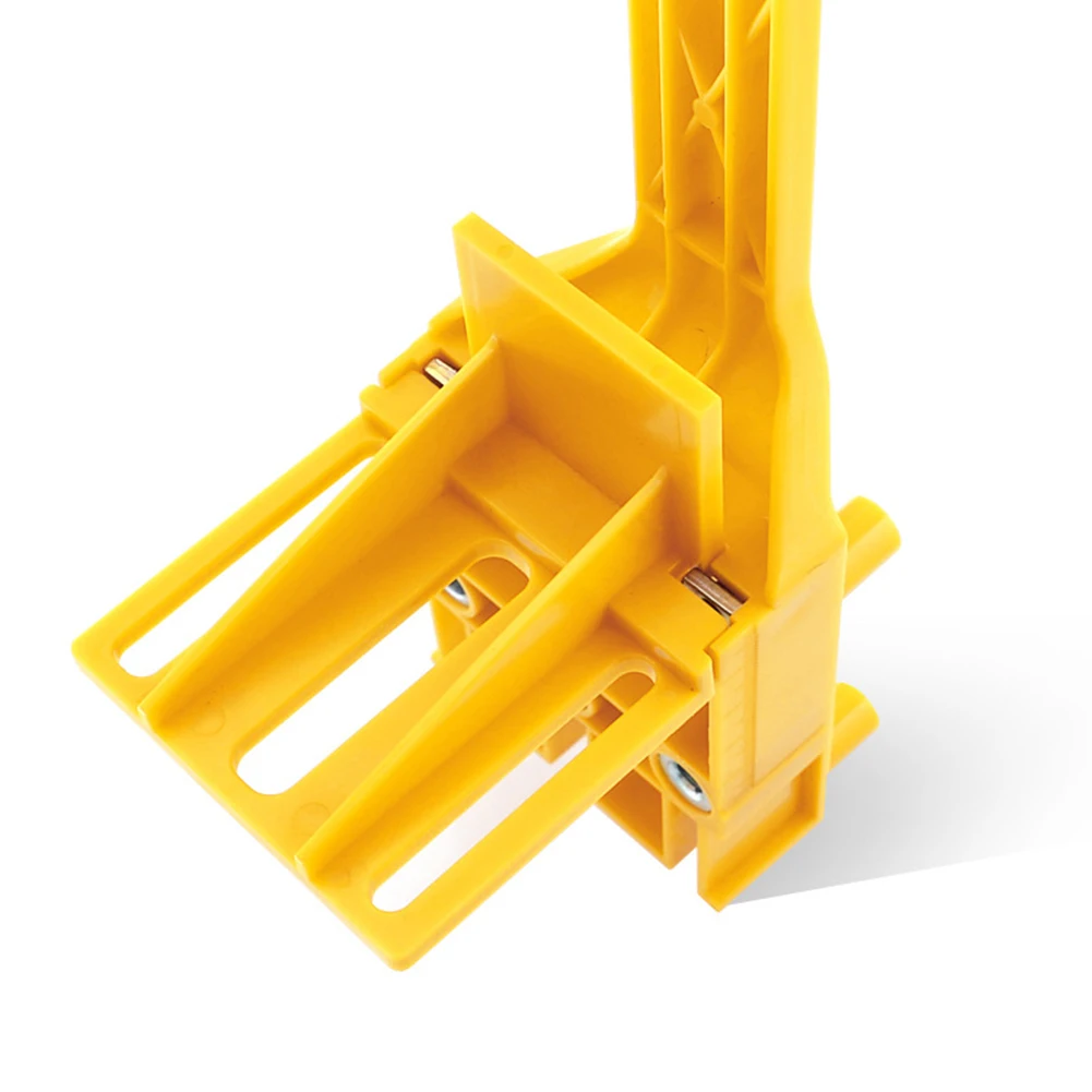 

Dowel Joints Doweling Jig 3 Pins Easy To Use Quick With Baffle Drill Locator Woodworking Tool Mini Orange Self-centers Plastic