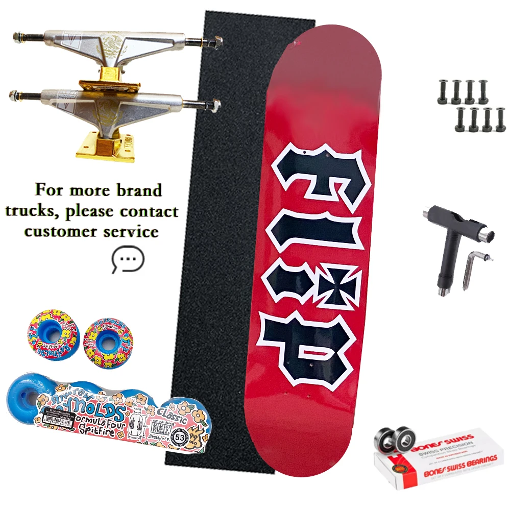 

whole kit skateboard flip chocolate spitfire skateboard wheels VENTURE 139 trucks grizzly grip tapes