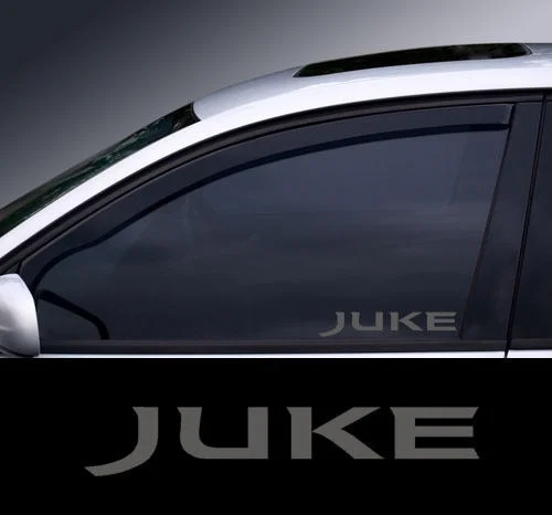 

For 2 x Nissan Juke Glass Effect Window Decal, Sticker, Graphic