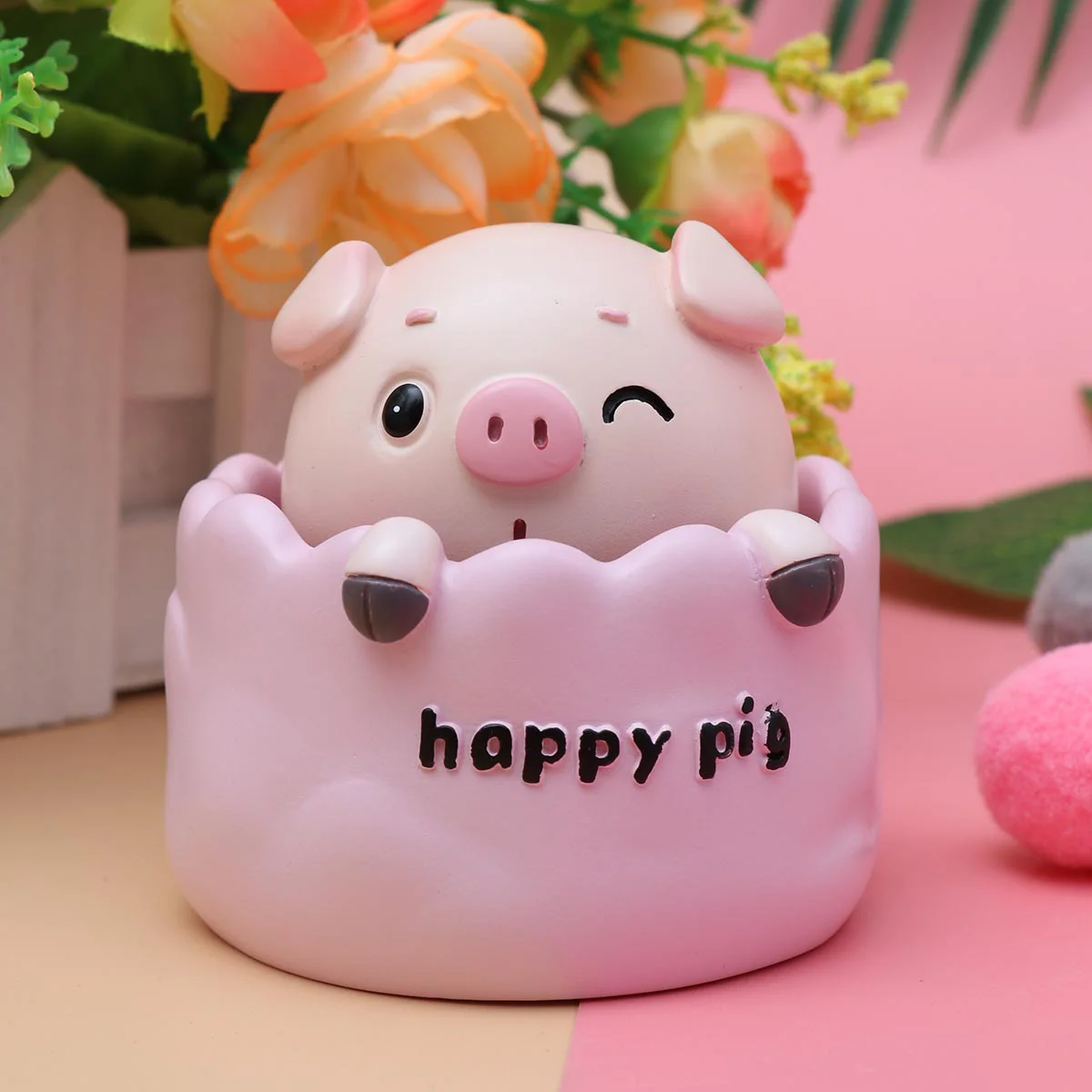 

Весеннее креативное украшение для автомобиля, Вибрирующая головка, украшение интерьера автомобиля, Свинка для детей, забавный подарок для ...