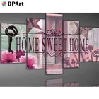 Набор для алмазной вышивки 5D, картина из квадратныхкруглых страз, Алмазная мозаика для домашнего декора, картина с кристаллами, 5 шт., M1339