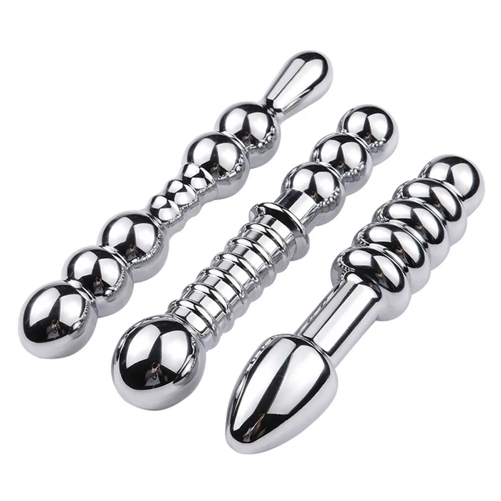 Metal Butt Plug Prostate Massager Anal Dilator For Men And Women Double-headed Masturbation Alternative Adult Sex Toys | Красота и