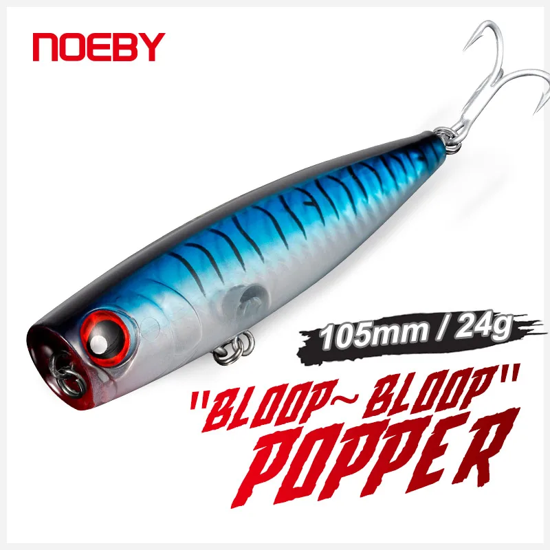 Noeby Popper Рыбная приманка вобблер 105 мм 24 г Topwater искусственная ...