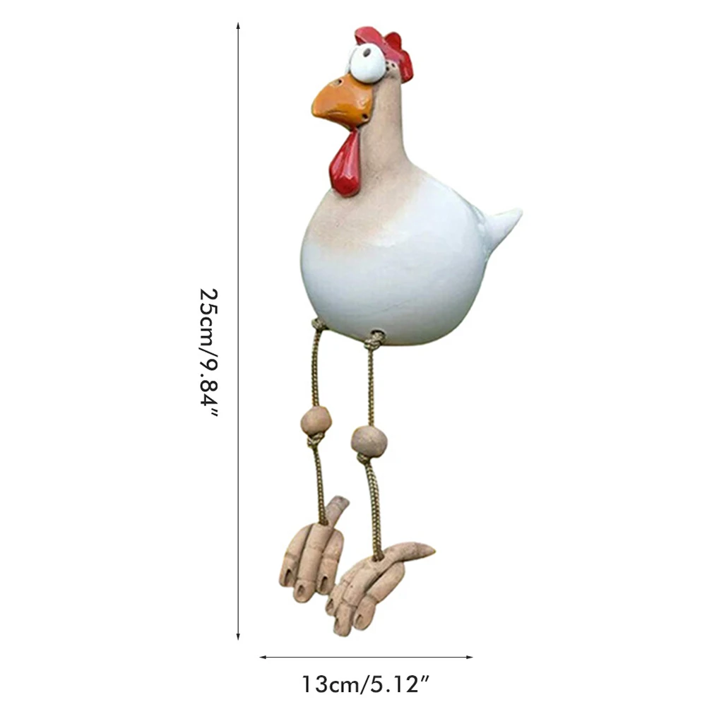 

Creative Decor Chicken Garden Plug Hen Rooster Hens Bird Edge Seater Indoor Outdoor Fun Art Garden Decoration Accessories