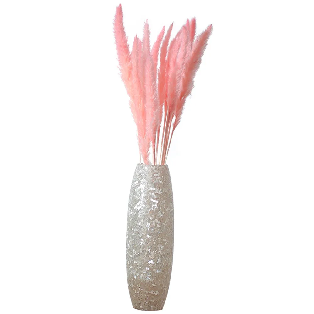 

2021 Sale Limited 15pcs Natural Dried Small Pampas Grass Foxtail Rabbit Dog Tail Dry Pink No Vase Flower Bouquet Wedding Bunch