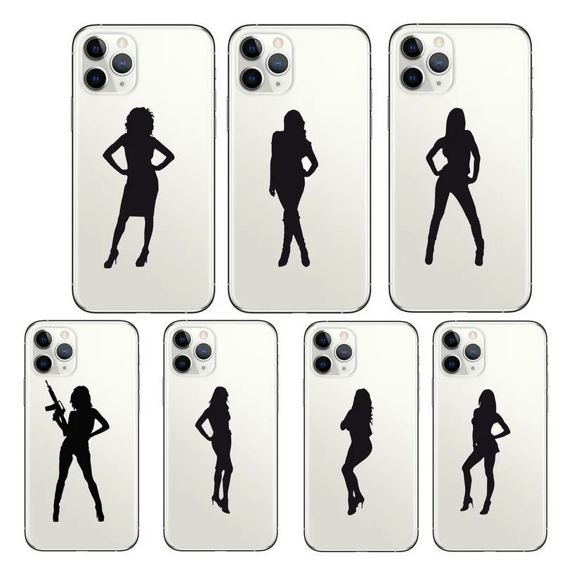 Модная обувь на высоком каблуке женская модель силуэт чехол для телефона iPhone 11 Pro