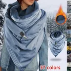 2021 Модный женский Мягкий шарф с принтом на пуговицах, повседневные теплые шарфы, шали, лидер продаж, Женские Простые шарфы, Прямая поставка