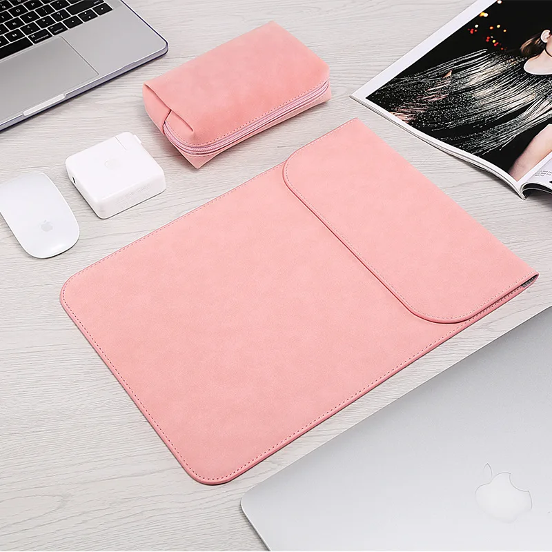 

Waterproof PU Laptop Sleeve Bag For Macbook Air Pro Retina 11 12 13 15 16 inch Bags For Xiaomi Huawei HP Dell Notebook Liner Bag