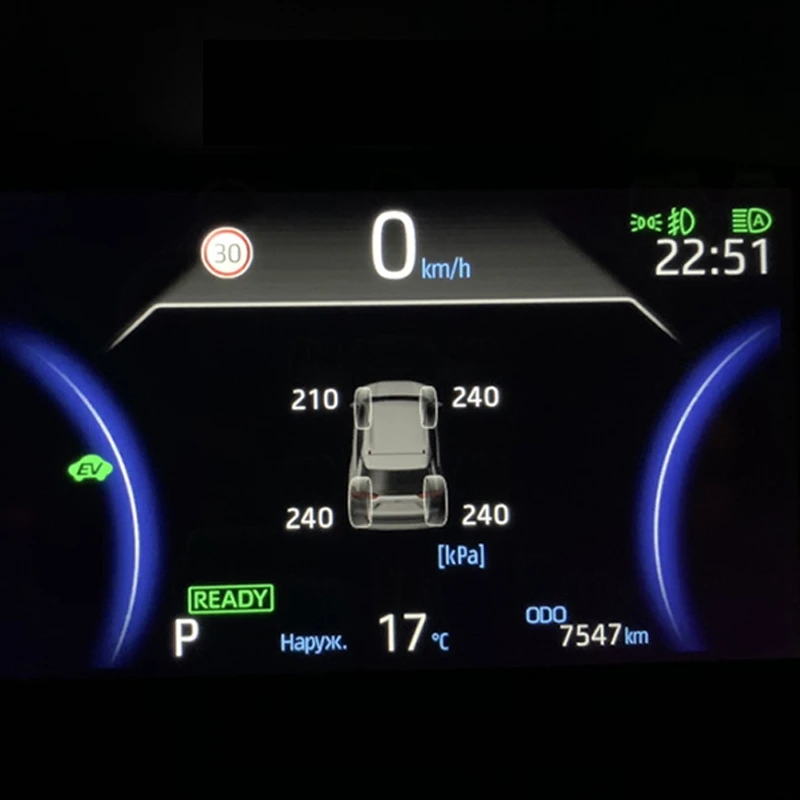 

Smart Car TPMS Tyre Pressure Monitoring System Digital LCD Dash Board Display Auto Security Alarm for Toyota Rav4 2020