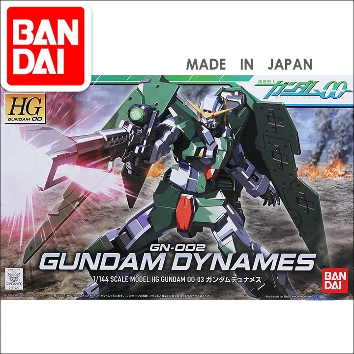 

Original HGUC Gundam Assembly Model HG 1/144 Dyunames GN-002 Unchained Mobile Suit Anime Kit Action Figures