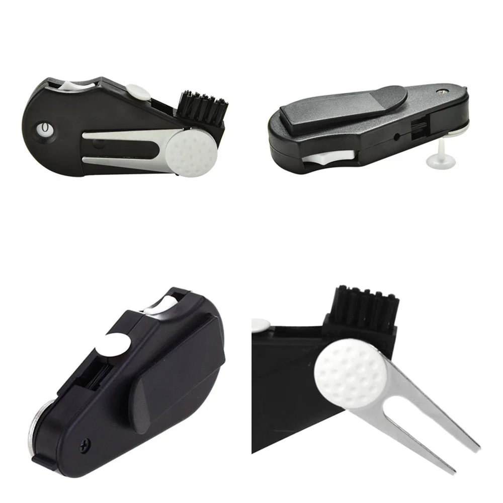 2 шт. складные инструменты для гольфа чистки кистей счетчик очков 4 в 1 Карманный