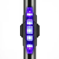 mountain bike tail warning light rear safety bicycle accessories bicycle lights outdoor cycling 5 led usb rechargeable
