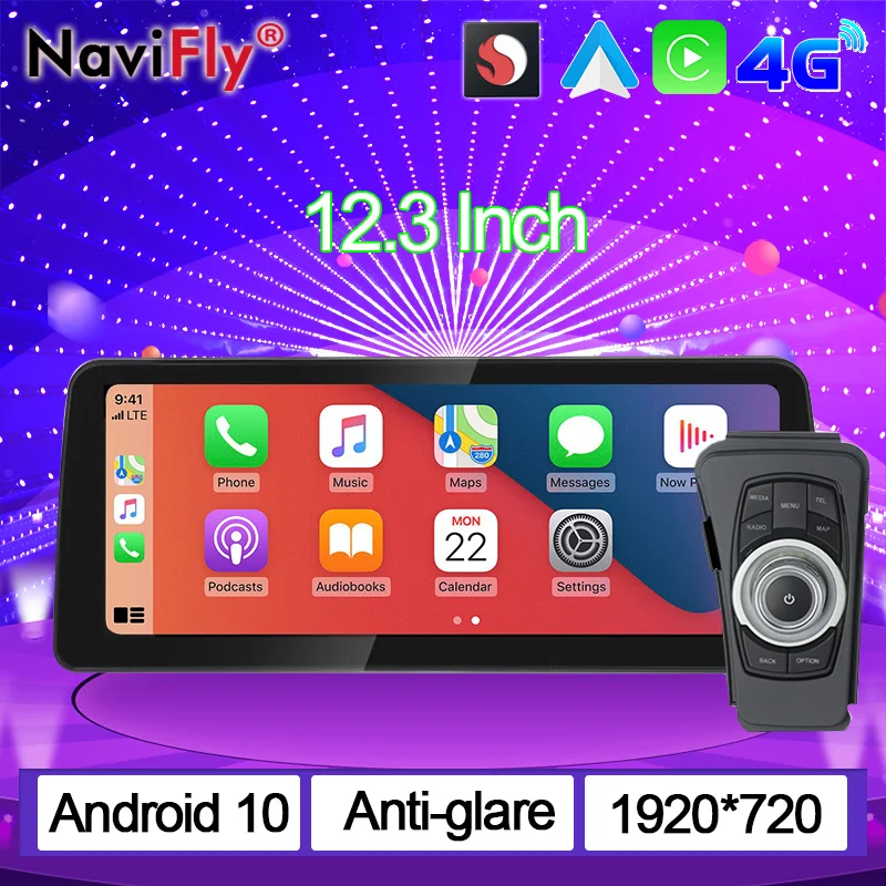 NaviFly 12 3 дюйма IPS экран Android 10 автомобильный мультимедийный плеер навигация для BMW