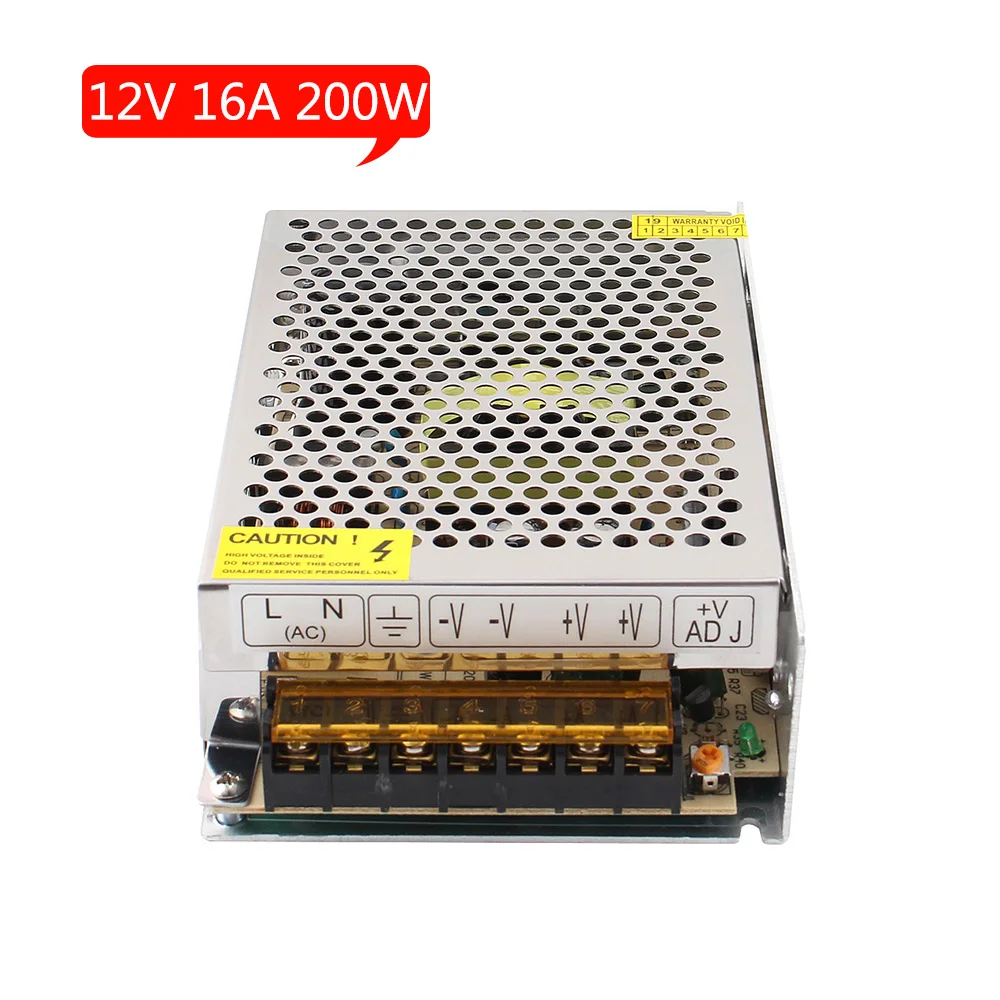 Трансформатор освещения 12 в пост. Тока 16 А светодиодный импульсный источник