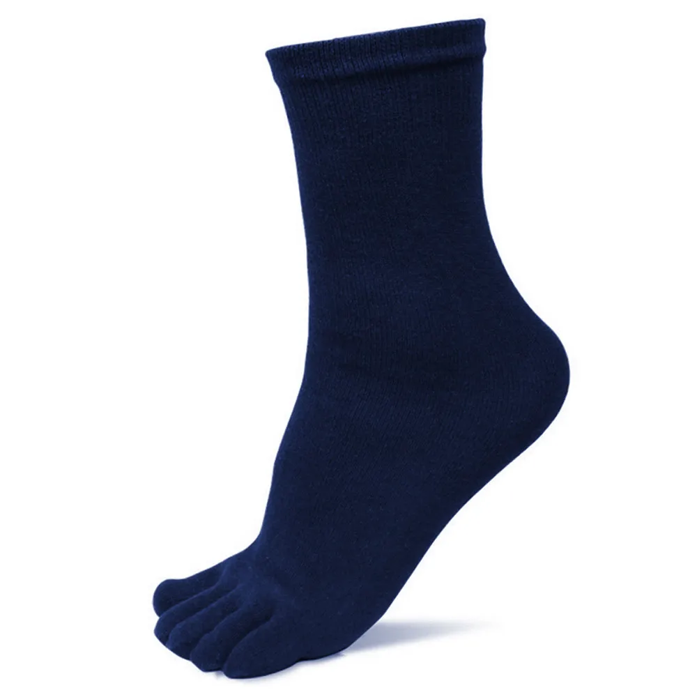 

5 Pairs Men Sports Running Five Finger Toe Socks Elastic Short Soild Socks Breathable Climbing Hiking Walking Running Socks